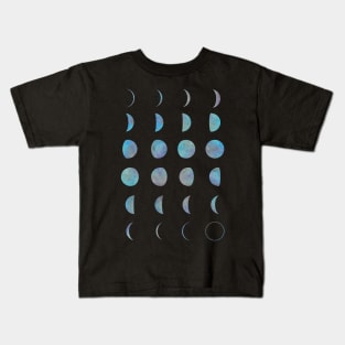 Phases of the Moon Kids T-Shirt